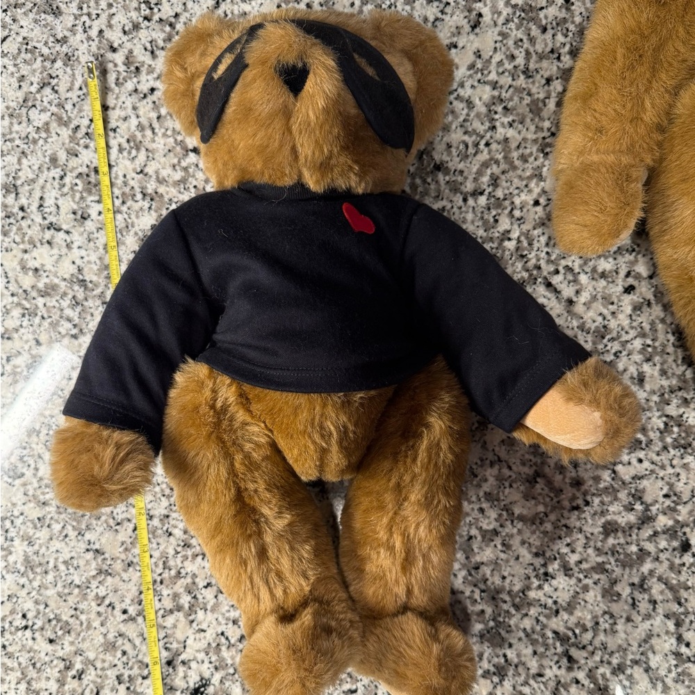 2 Vermont Teddy Bears with Black Mask/Bandit - Picture 8 of 12